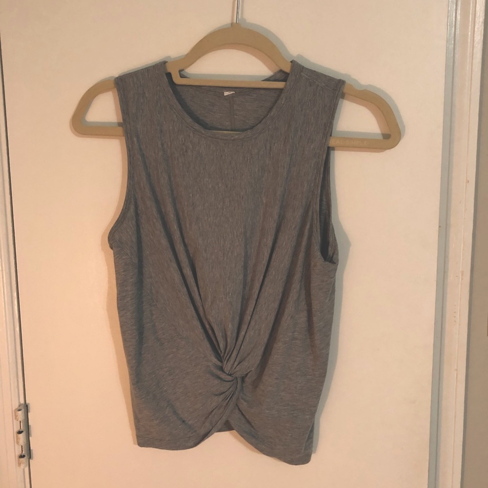 Lulu lemon light grey tank top